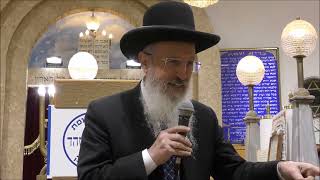הגאון הרב אברהם יוסף שליט"א דברי חיזוק והתעוררות בית הכנסת יוצאי משהד בבני ברק