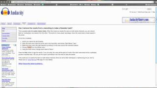 How to remove vocals with Audacity