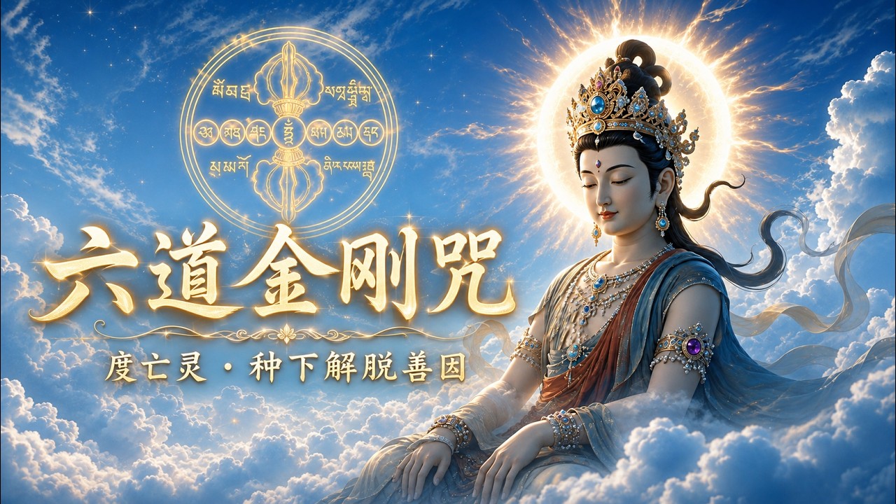六道金刚咒108｜佩带成佛咒｜消业障・度亡灵・种下解脱善因 Six Realms Vajra Mantra | Purify Karma