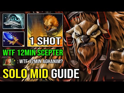 NEW 7.32 Solo Mid Earthshaker 1 Shot Echo Slam with Perma Stun 12Min Scepter EZ GG Dota 2