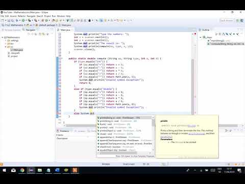 Java Math Project On Eclipse Part 2