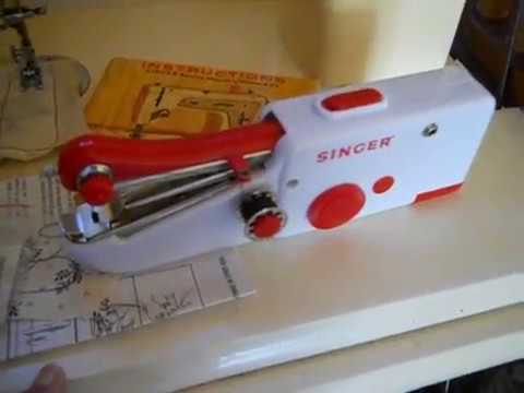 Overview of Using a Battery (or Manual) Hand Held Sewing Machine-Singer Stitch Sew Quick