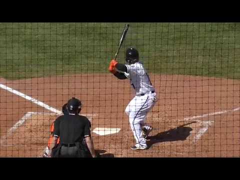 Francisco Mejia C, Indians (04-09-2017) Akron RubberDucks, Double-A, Eastern League