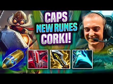CAPS TRIES CORKI NEW FIRST STRIKE! - G2 Caps Plays Corki MID vs Viktor! | Preseason 2022