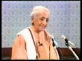 Is it necessary to marry in life? What's the physical relationship between man & woman? Krishnamurti