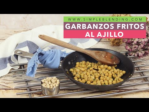 GARBANZOS FRITOS AL AJILLO | Como preparar garbanzos fritos picantes | Receta de aprovechamiento