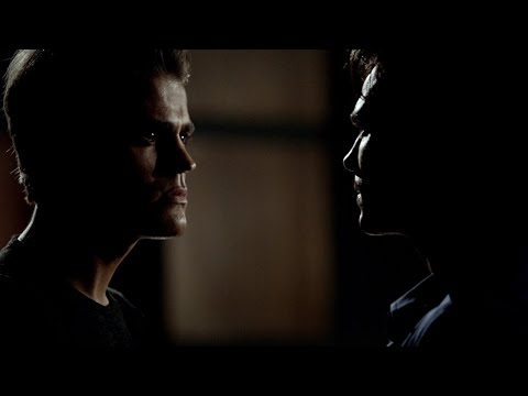 TVD 3x1 - Stefan tells Damon to let him go. "I got a girl at home that's not gonna let me do that"