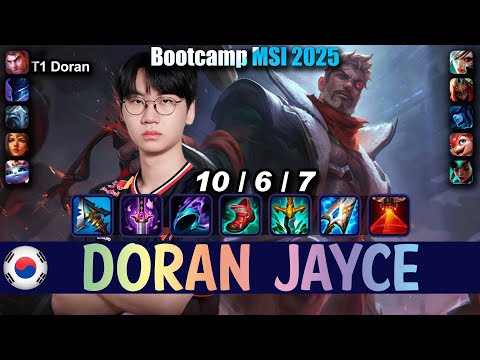 T1 Doran JAYCE vs RIVEN Top - Patch 25.13 NA Ranked | Bootcamp MSI 2025 | lolrec