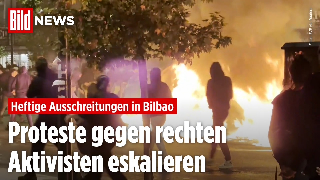 Spanien: Ausschreitungen in Bilbao bei Protesten gegen rechten Influencer Vito Quiles