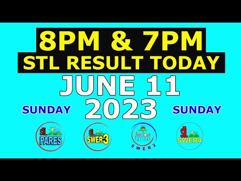 8pm and 7pm STL Result Today June 11 2023 (Sunday) Visayas and Mindanao