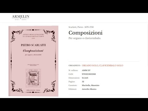 Scarlatti, Pietro (1679-1750): Toccata per Cembalo edited by Maurizio Machella
