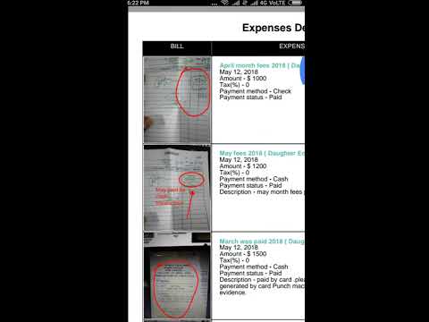 Bill Management: Receipts, Exp Video