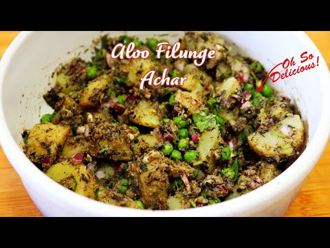 Dashain Delight: Nepali Potatoes & Green Peas Achar Recipe! - Pabs Kitchen