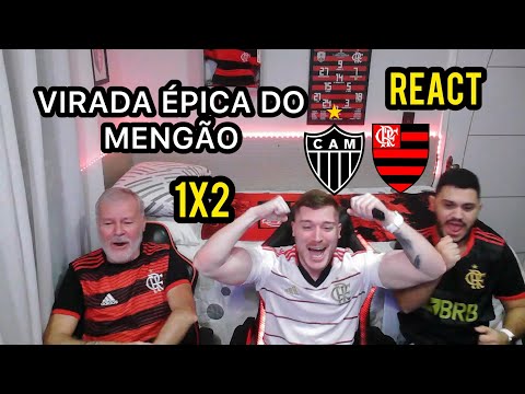 REACT  - Atlético Mg 1 x 2 Flamengo | Brasileirão 2023.VIRADA ÉPICA DO MENGÃO!!