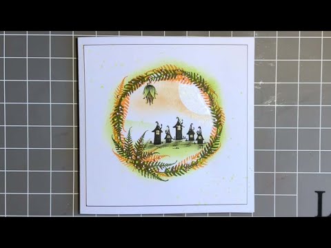 A Woodland Wreath card design by Jo Rice - A Lavinia Stamps Tutorial