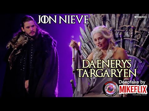 #DAENERYS Y JON NIEVE - DEEPFAKE By MIKEFLIX - Queridos Señoros 👸Yolanda Ramos para Badoo