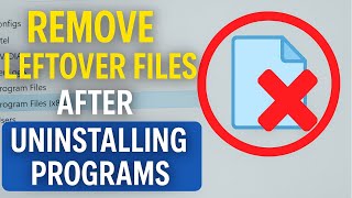 How to Remove Leftover Files After Uninstalling Programs on Windows