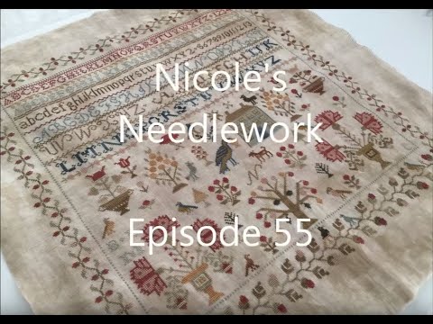 Nicole's Needlework: FlossTube #55 - A finish, WIPs and some Nashville Needlework Market Stash!