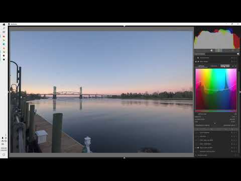 Darktable edit using Color Zones Module of a North Carolina Wilmington Sunrise: Raw in links