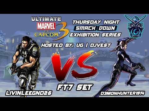 UMVC3 Thursday Night Smackdown Exhibition Series - livinlegend26 VS D3MONHUNTER1914 FT7 Set