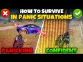 HOW TO SURVIVE IN PANIC AND HARD SITUATION FIGHTS IN BGMI | (Tips & Tricks) Mew2.