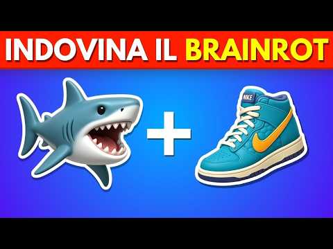 Indovina i BRAINROT MEME Dalle EMOJI  🤣 Tiktok Meme Brainrot Animali  🦈 👟 🐊✈️