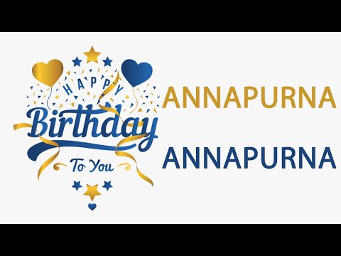 Happy Birthday to Annapurna - Hindi Birthday Wish From Birthday Bash