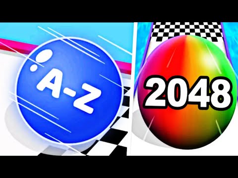 Ball run infinity vs level up ball - 2048 Ball run Gameplay Walkthrough New Update All Level