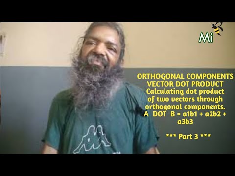 orthogonal components, independent variables func on variables Part - 3 |VECTOR DOT PRODUCT|minhinc