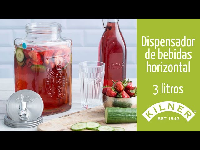 Vídeo relacionado con Dispensador de bebidas con soporte, dispensador de bebidas de cristal con grifo de acero inoxidable sólido para zumos helados, agua, bebidas caseras, fiestas, bodas