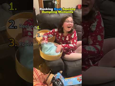 Top 3 Best Squishy Dumpling Unboxing Reactions  #unboxing #shorts #squishydumpling