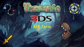 Terraria 3ds: Mimic AFK Farm!!! (Cavern Layer)