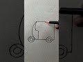 Simple And Easy Auto Rickshaw Drawing With Pencil