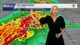 Alabama's weather forecast: Waves of strong to severe storms expected Tuesday and Wednesday
