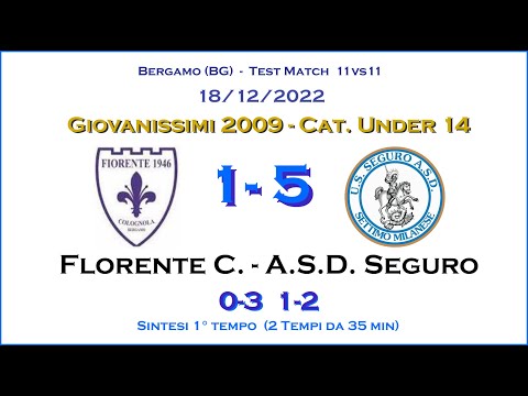 Fiorente Colognola - ASD Seguro  | 11vs11 | 1° Tempo | Categoria Giovanissimi 2009 Under 14