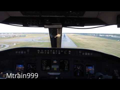 Crj200 cockpit landing, Dtw #2