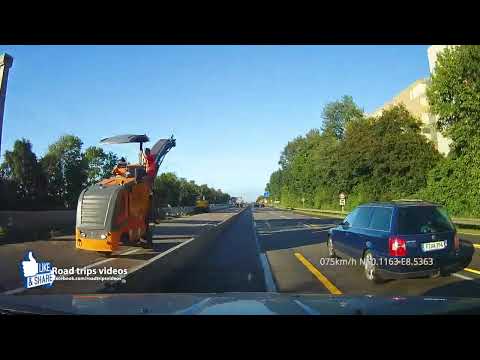 driving in Frankfurt am Main and Offenbach / June 2018 / Road trip