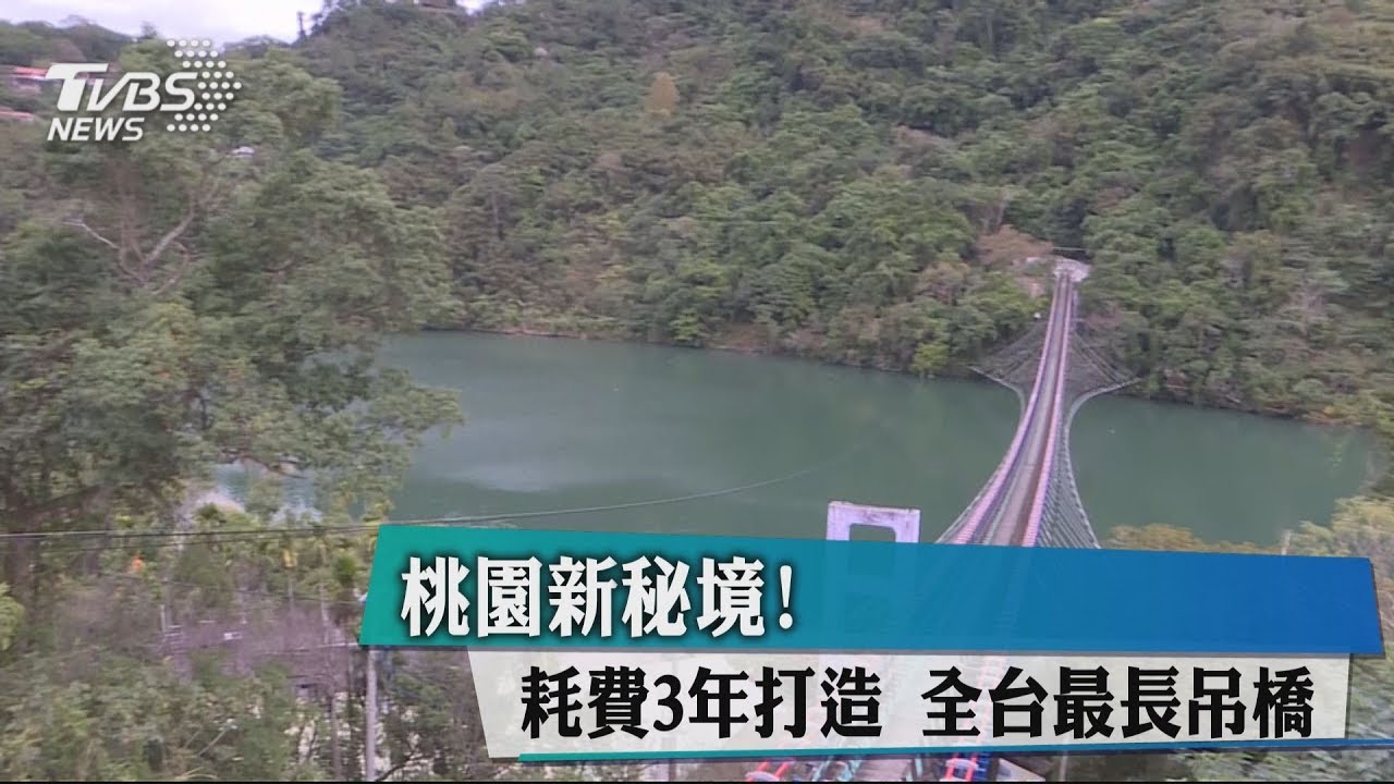 桃園新秘境！　耗費3年打造全台最長吊橋