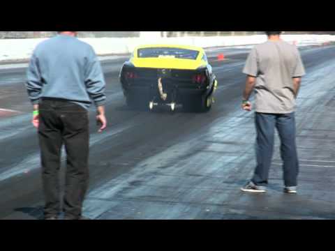 Mustang Drag Car Crashes @ Milan Dragway