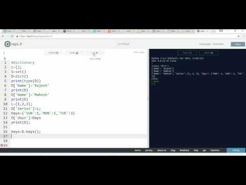 Python Tutorial For Beginners Part 9 Python Dictionary