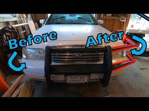 Part 3 - Installing the Wraps - GoRhino Push Bumper on Ford Crown Victoria Police Interceptor