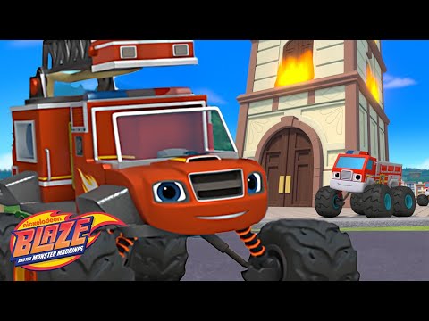 ブレイズとモンスターマシン救助隊が火を消す！w/ AJ｜ブレイズとモンスターマシーンズ (Blaze and the Monster Machine Rescue Team Put Out a Fire! ?? w/ AJ | Blaze and the Monster Machines)