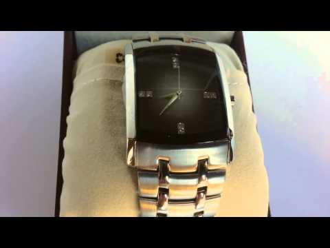Armitron Men's 204507DBSV Swarovski Crystal Accented - unboxing