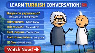 Learn Turkish | Real-Life Conversations for Beginners 🇹🇷 | 🌙 Relax & Learn @Turk