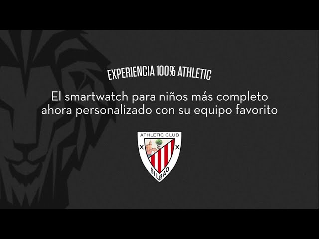 SaveFamily Plus Athletic Club Bilbao 4G GPS 40mm Ecrã Digital Preto Vermelho Resistente Água IP67 SOS video