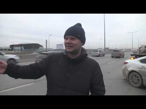 Гонщик-шашечник напоролся на эвакуатор и кувыркнул "Тигуан". Real video