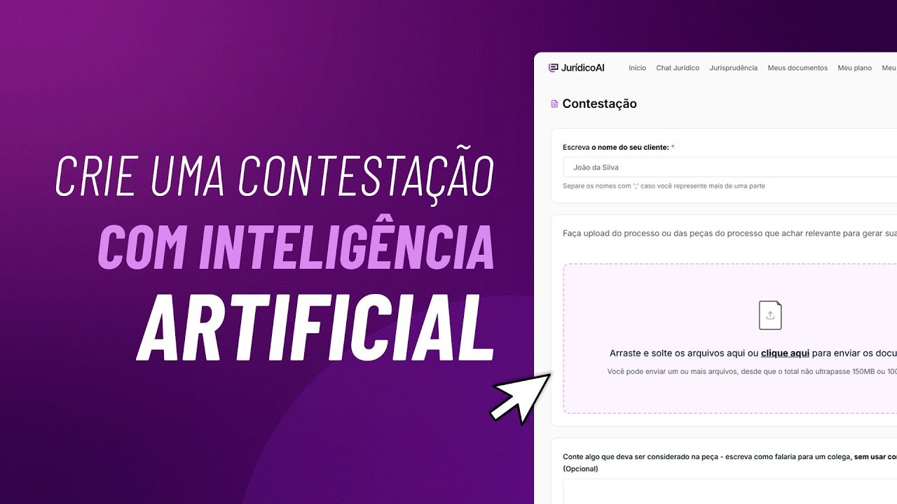 Crie Uma Contestação Usando Inteligência Artificial - Jurídico AI