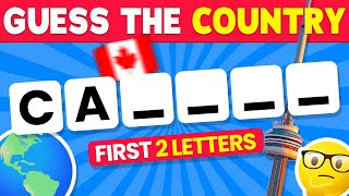 🌎 Can You Guess The Country By First 2 Letters...? 🚩