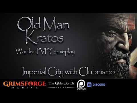 ESO Old Man Kratos IC with Clubnismo. Warden PVP Gameplay. #spartanrage #esopvp #elderscrollsonline