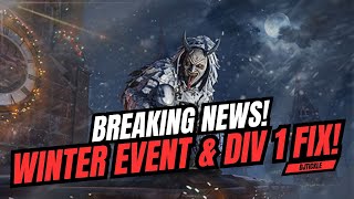WINTER EVENT NEXT WEEK! DIVISION IS FIXED! #TheDivision2